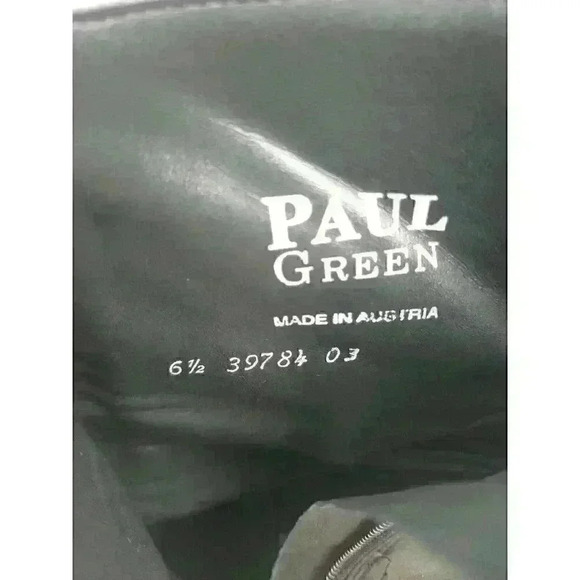 Paul Green Ankle Booties Women’s US 9 baby soft Black Leather Side Zip - Picture 7 of 11